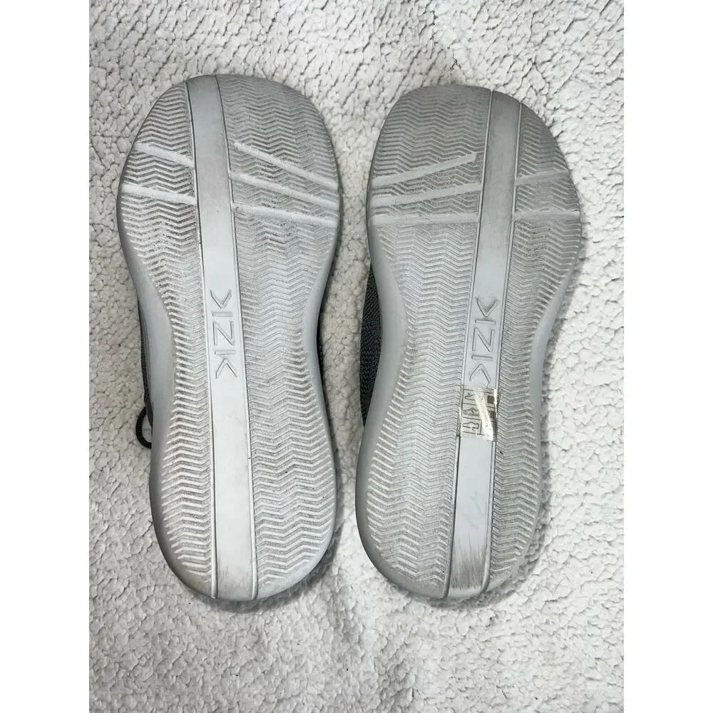 Kizik Madrid Eco-Knit Shoes Gray Hands Free Lightweight Sneakers - sz 10.5M - T7
